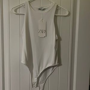 Zara white bodysuit
